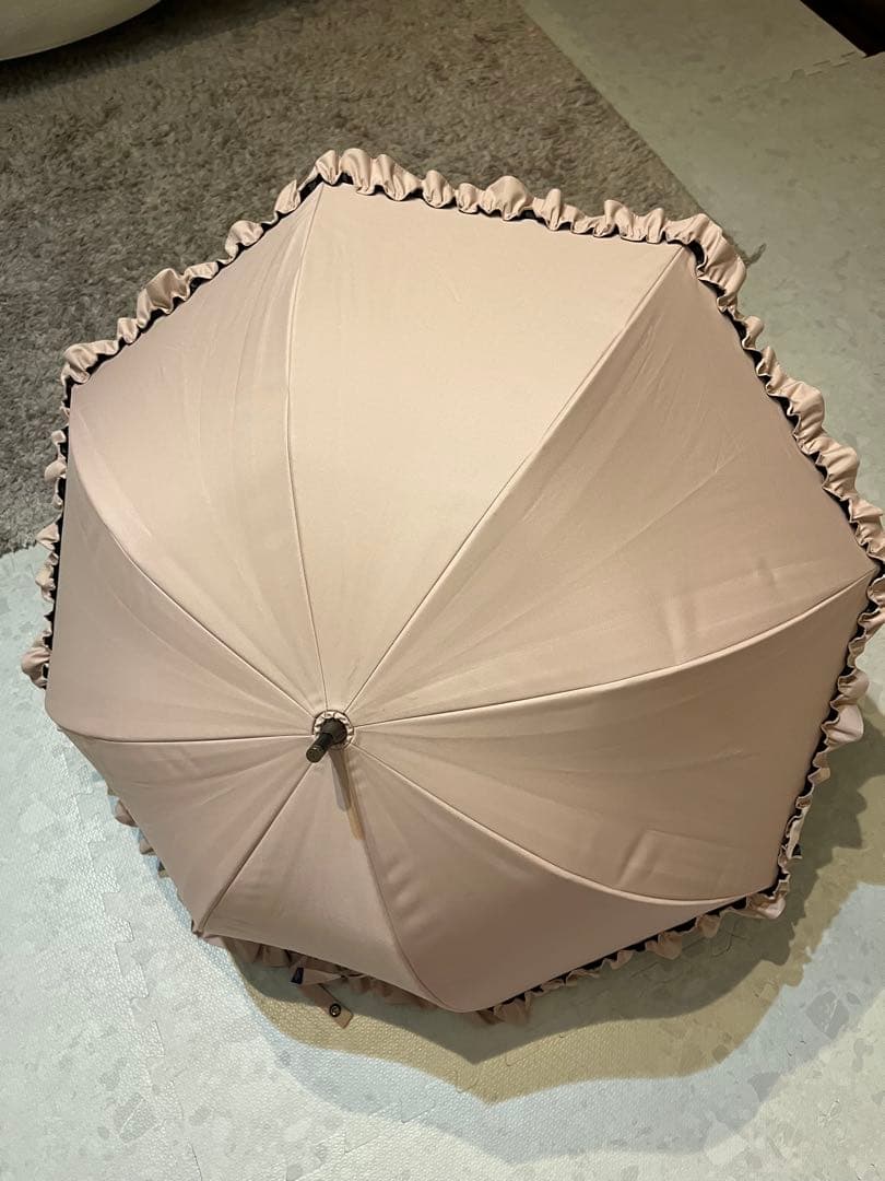 芦屋ロサブラン　日傘　100%完全遮光　晴雨兼用遮熱　長傘　ピンク