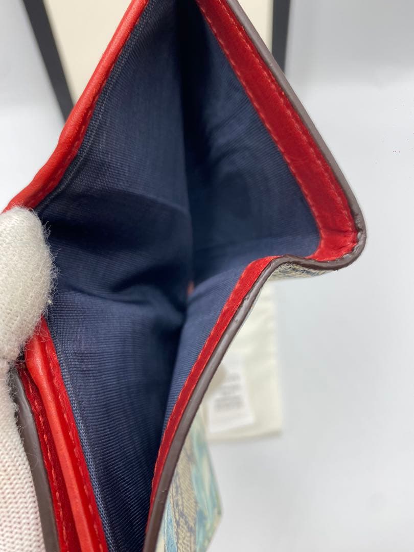 ️ 美品‼️グッチGUCCI 財布　二つ折り財布　GGキャンバス　花