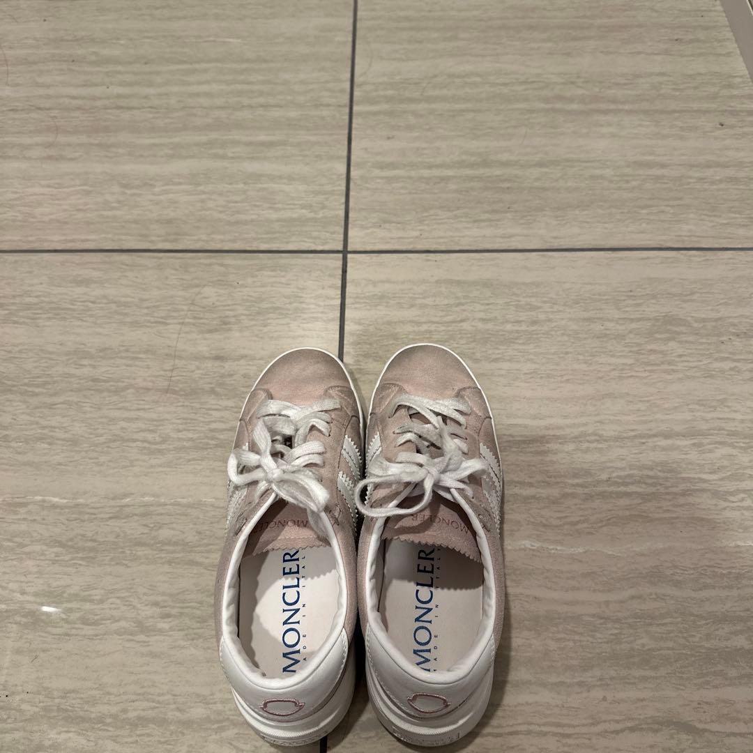 モンクレール　モナコローカット　ピンク スエード スニーカー袋つき
