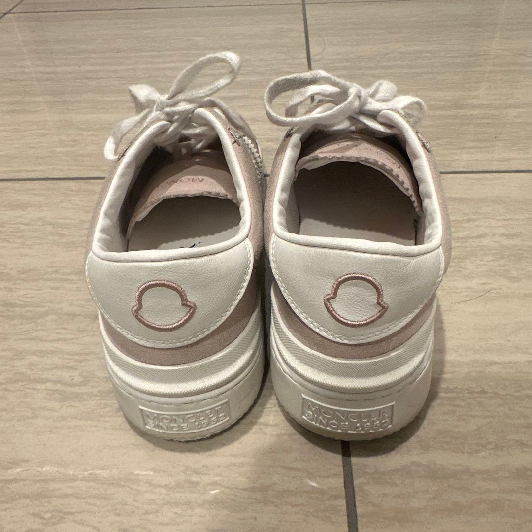 モンクレール　モナコローカット　ピンク スエード スニーカー袋つき