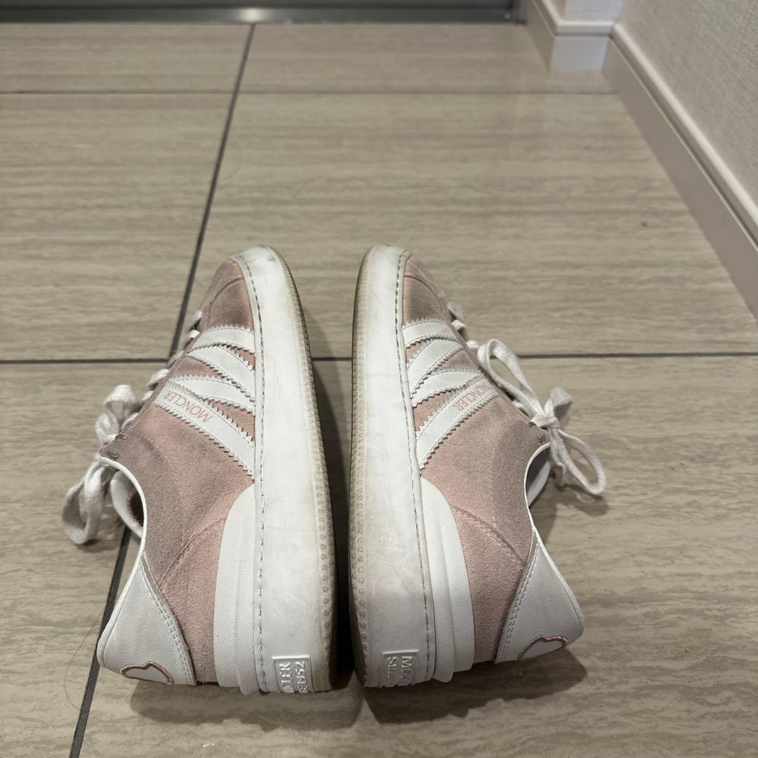 モンクレール　モナコローカット　ピンク スエード スニーカー袋つき