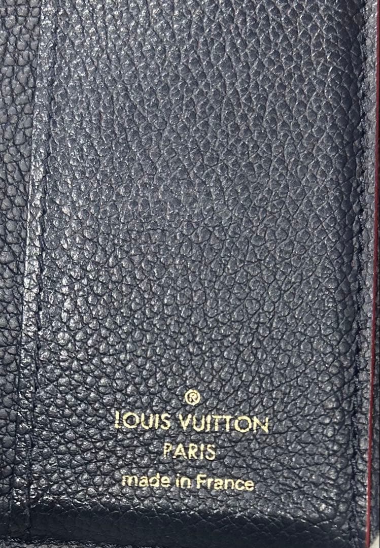 LOUIS VUITTON ネイビー 三つ折り財布