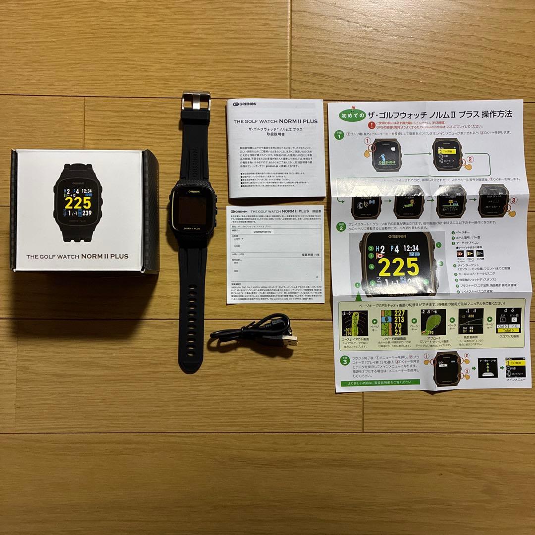 【美品】ゴルフ距離計ウォッチ　NORM Ⅱ PLUS