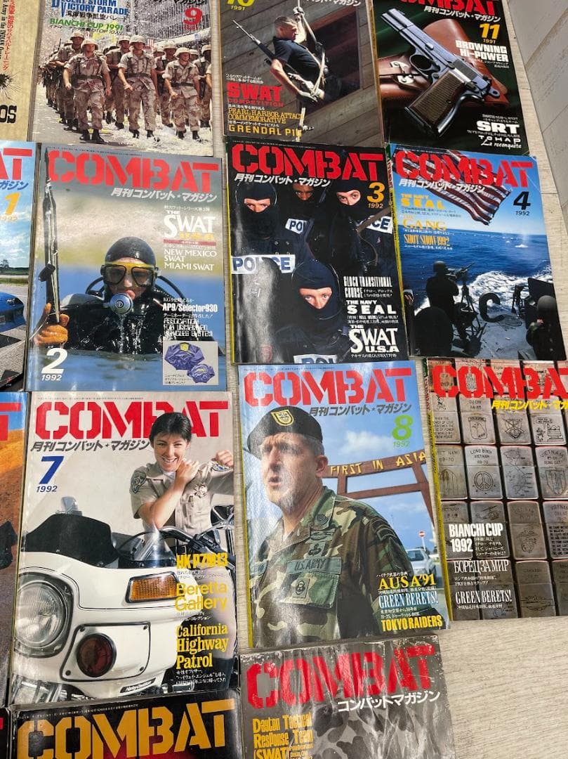 月刊コンバットマガジン 1991-1992年 23冊 GUN＆ミリタリー