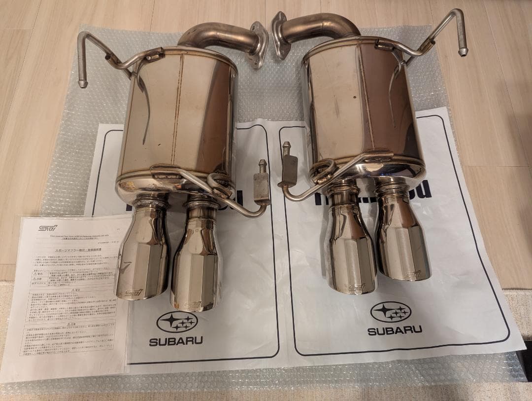 SUBARU VA系 STIパフォーマンスマフラー WRX STI S4 訳あり