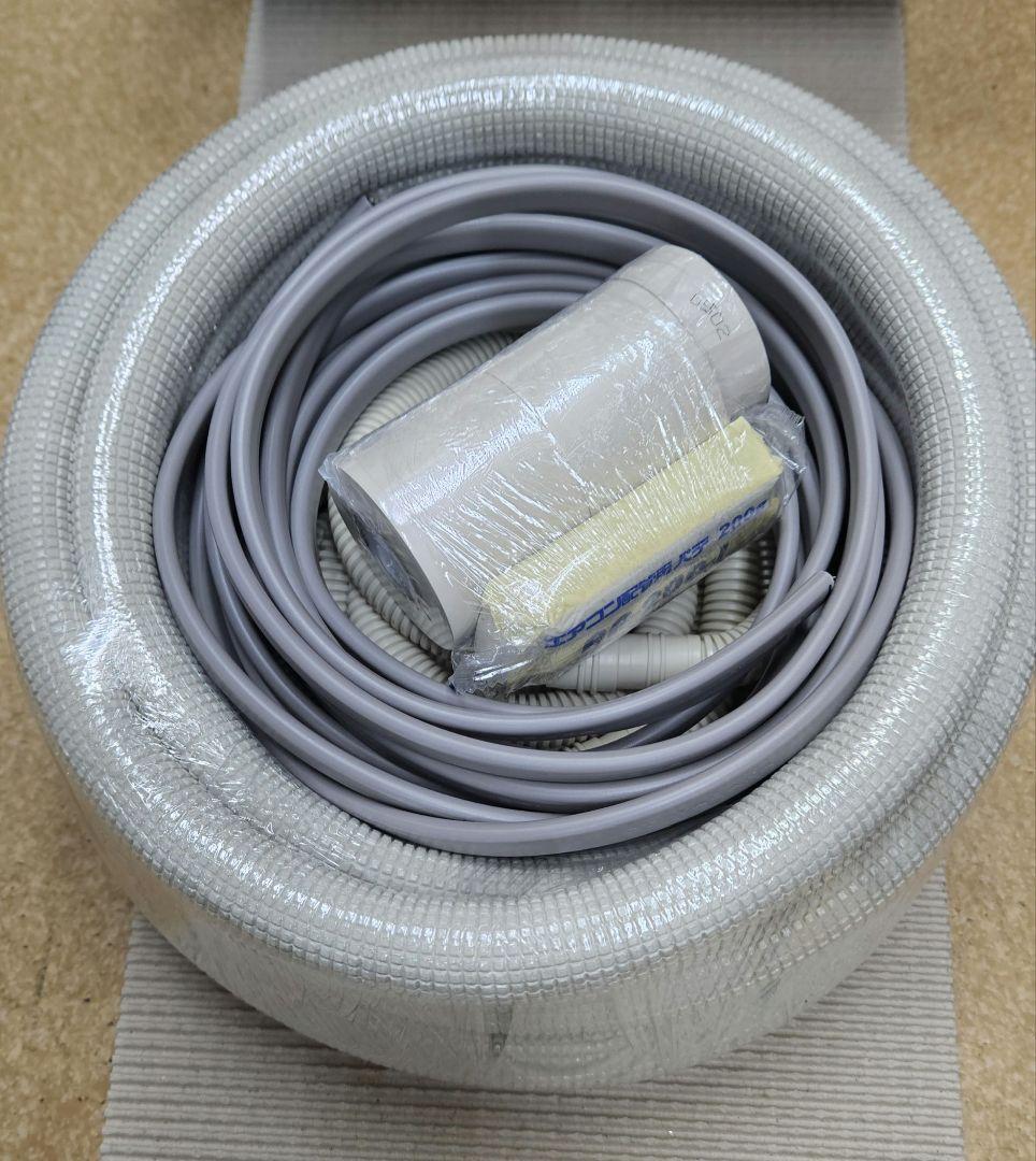 6m◆エアコン配管セット◆2分3分フレア加工済◆VVF、非粘着テープ2個他◆新品