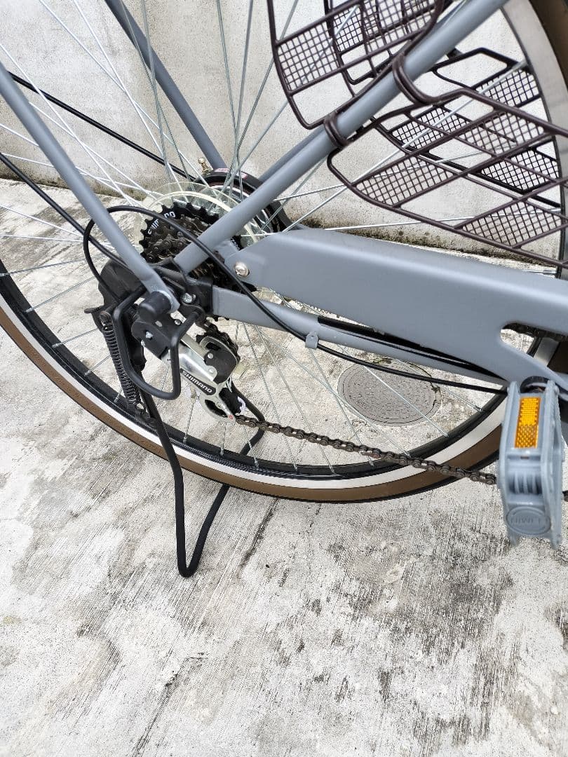 ★美品★26インチ 自転車 6段変速 オートライト シティサイクル 保証書付