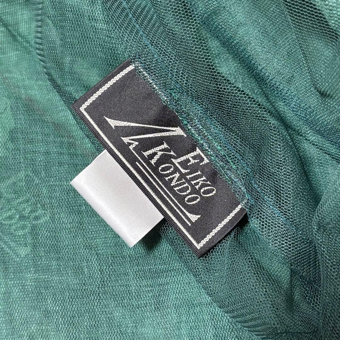 【未使用】エイココンドウ リネン 麻 コート メッシュ 異素材 スプリングコート