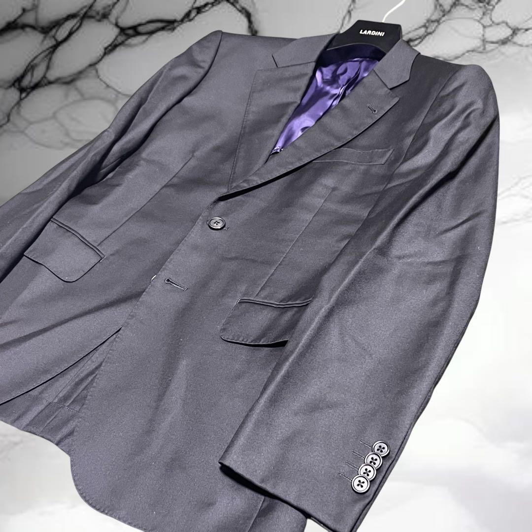 【ポールスミス】美品 高級 ロロピアーナ生地 130's ブラックフォーマル