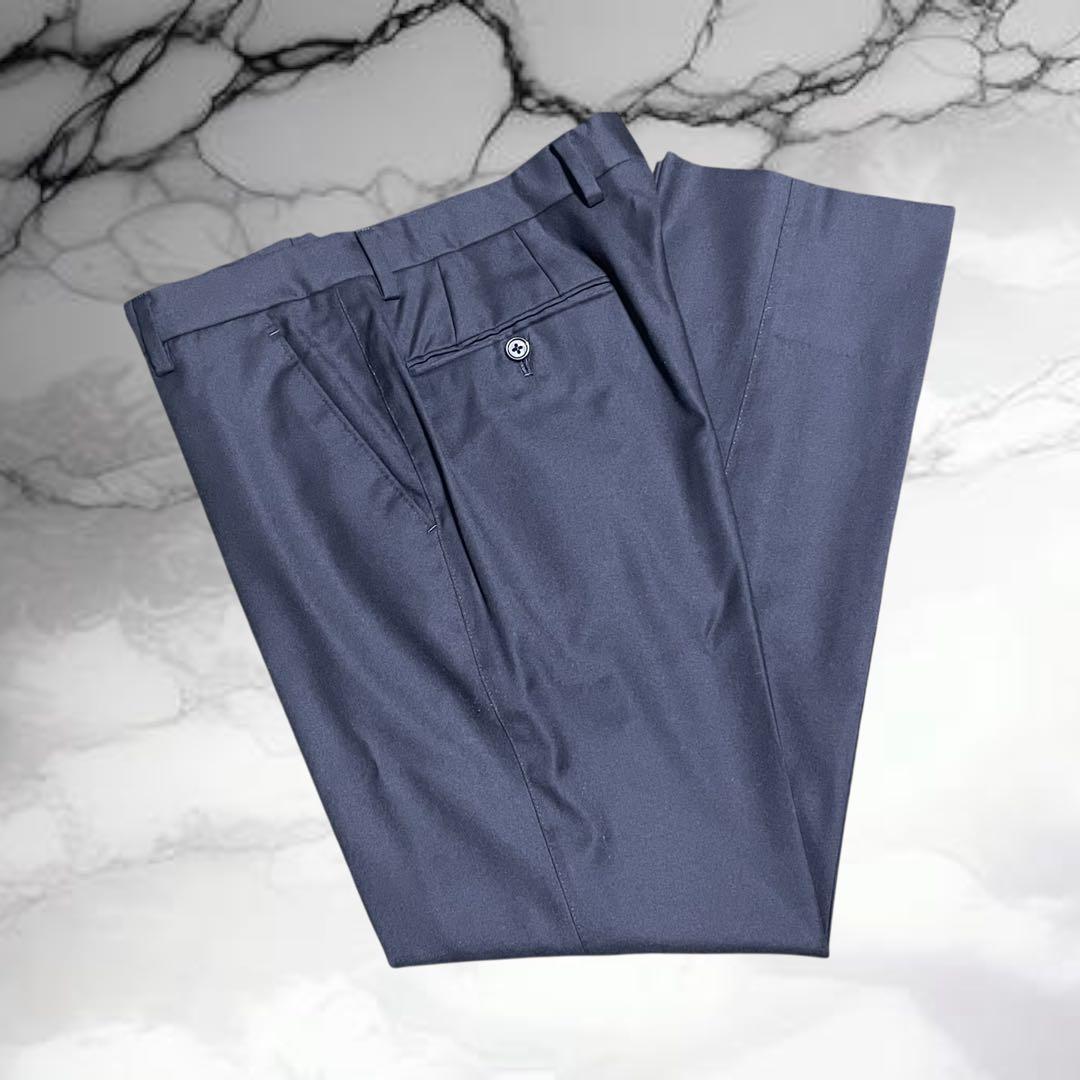 【ポールスミス】美品 高級 ロロピアーナ生地 130's ブラックフォーマル