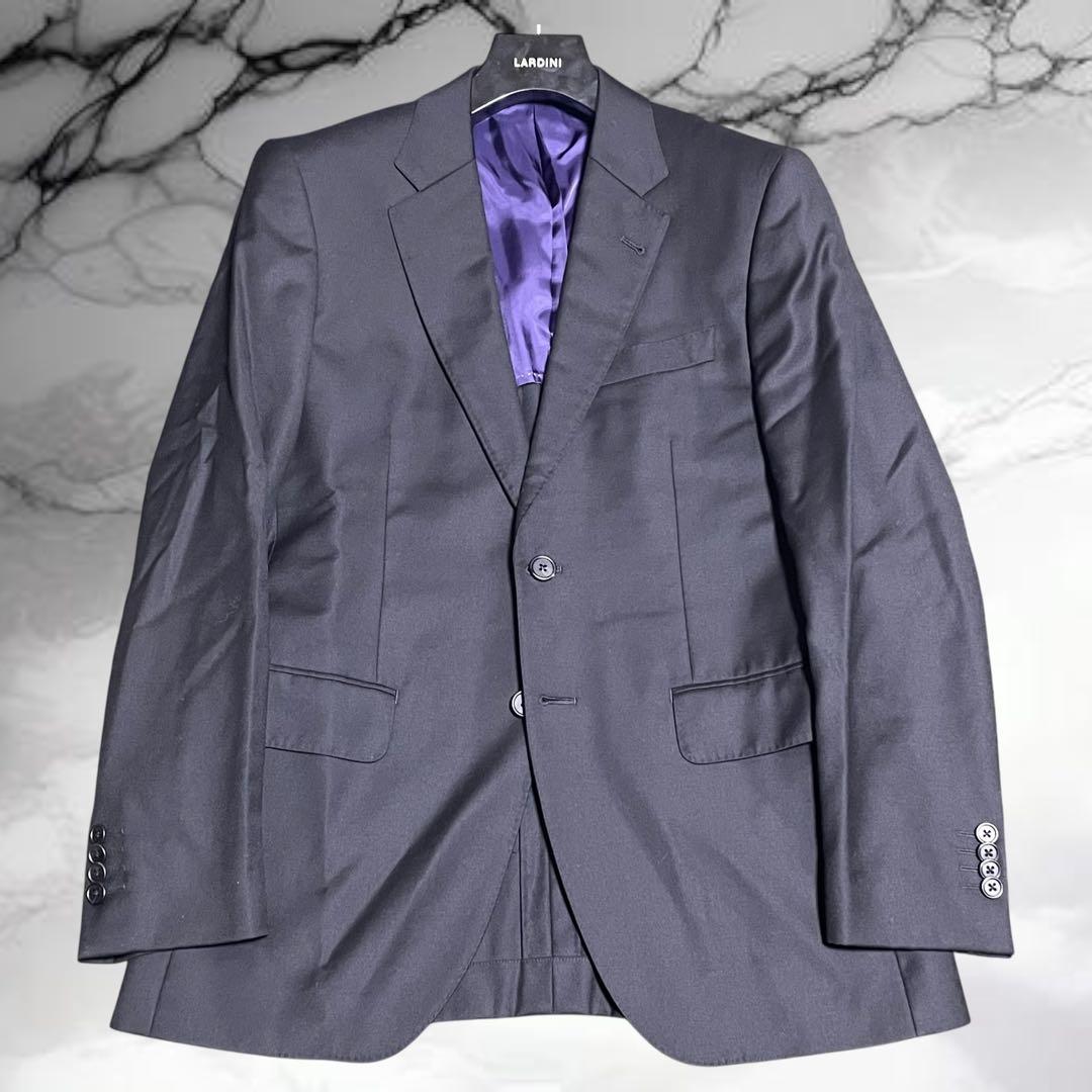 【ポールスミス】美品 高級 ロロピアーナ生地 130's ブラックフォーマル