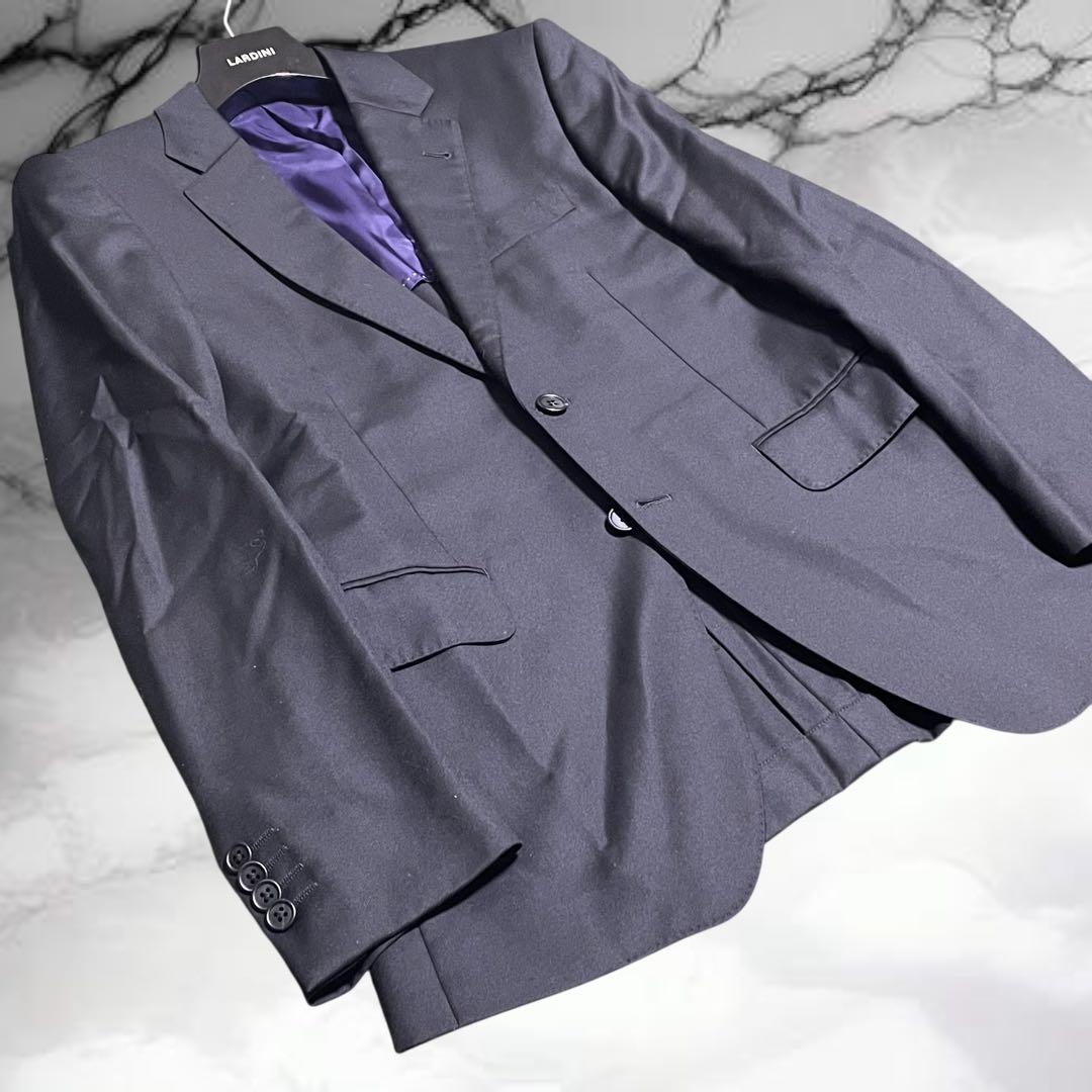 【ポールスミス】美品 高級 ロロピアーナ生地 130's ブラックフォーマル