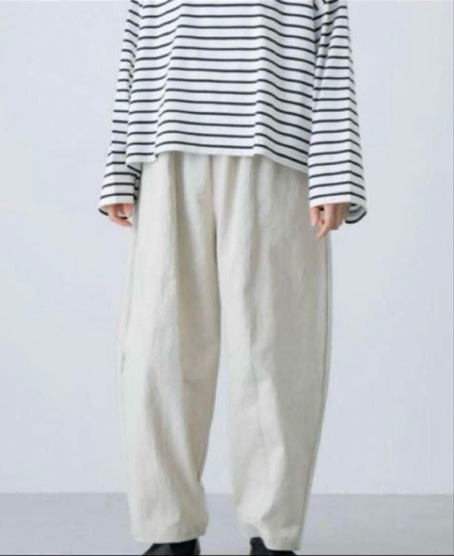 かぐれ　25年SSボリームパンツ　新品タグ付き未使用 バルーン　アイボリー