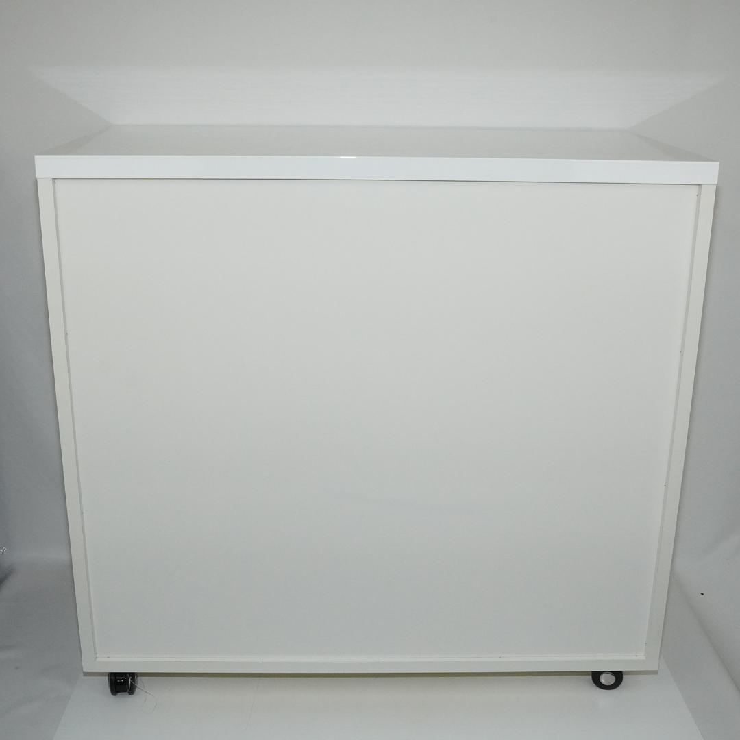 キャスター付き　チェスト 3段　ホワイト　タンス　キッチンカウンター