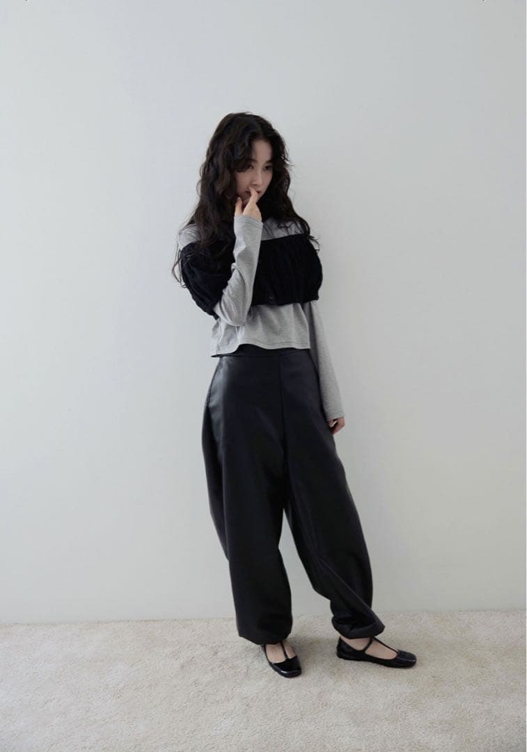 【未使用品】MEER. ECO LEATHER PANTS