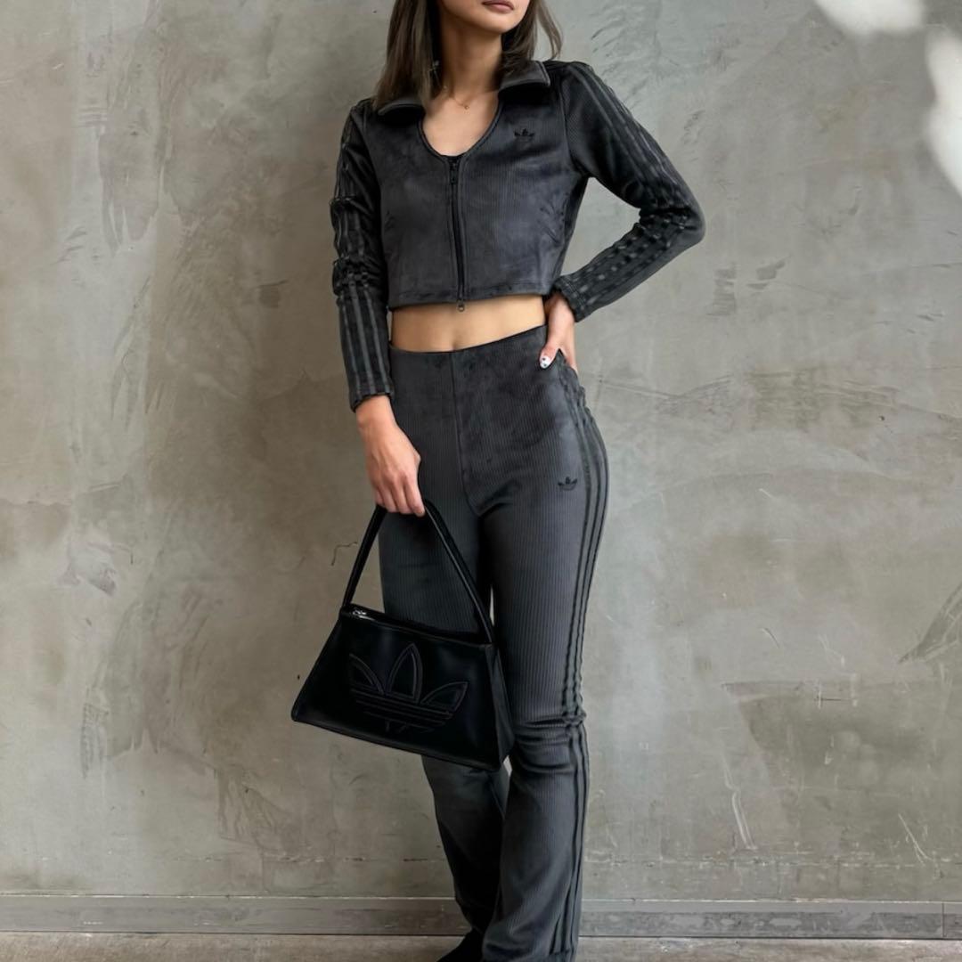 同梱　アディダス　リブカーディガン　襟付きトラックジャケット　ベロアコーデュロイ