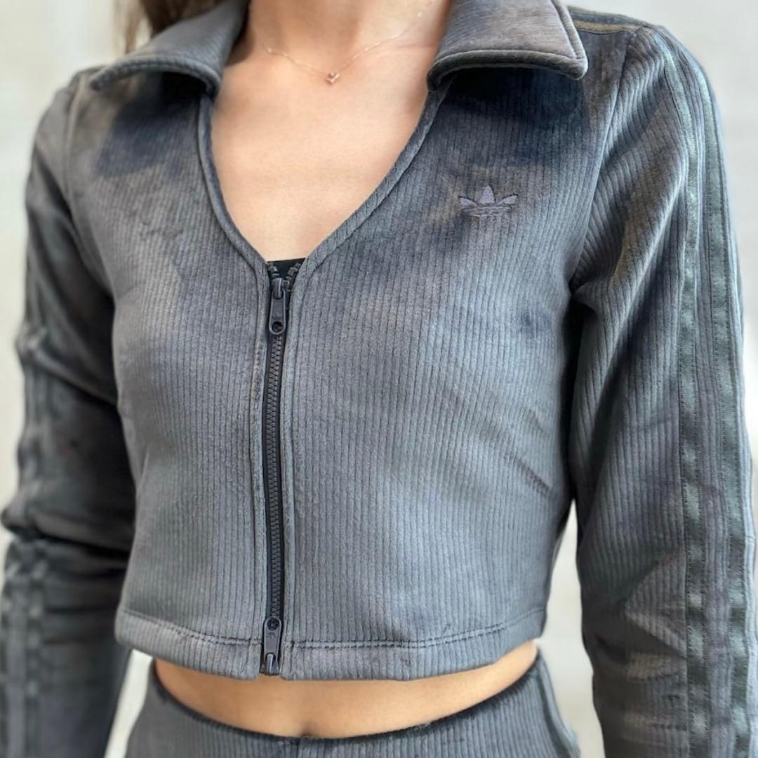 同梱　アディダス　リブカーディガン　襟付きトラックジャケット　ベロアコーデュロイ