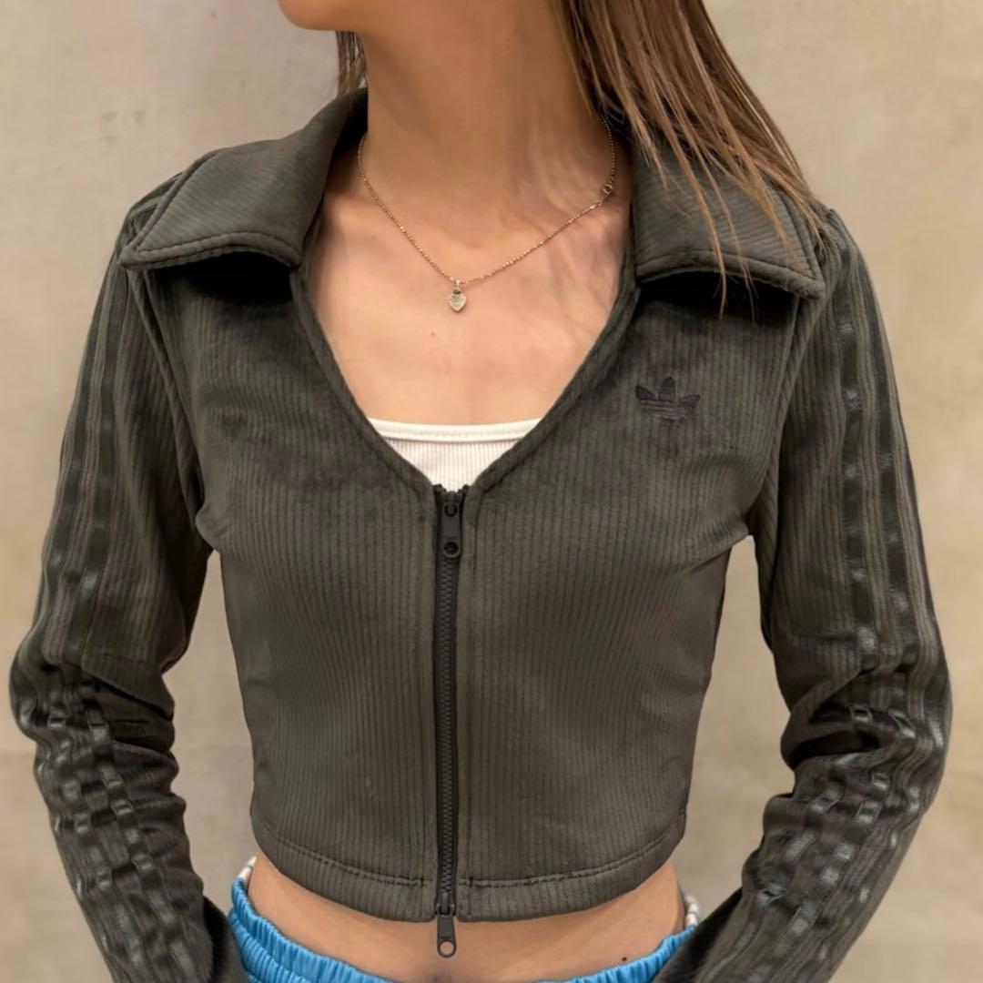 同梱　アディダス　リブカーディガン　襟付きトラックジャケット　ベロアコーデュロイ