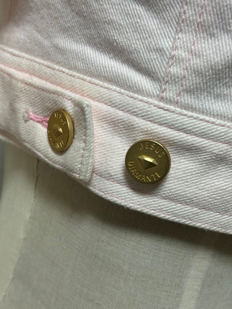 JESUS DIAMANTE バルドーリボン　Gジャン　38 ピンク