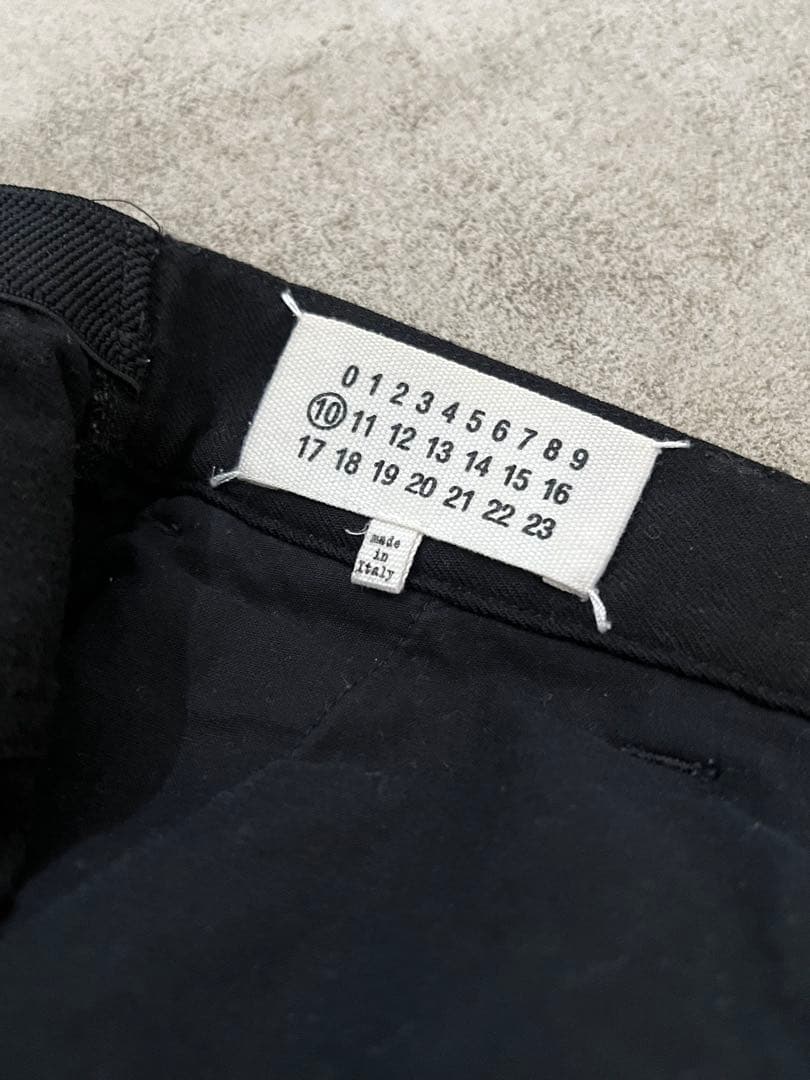 Maison Margiela ウール ワイドスラックス ブラック　44