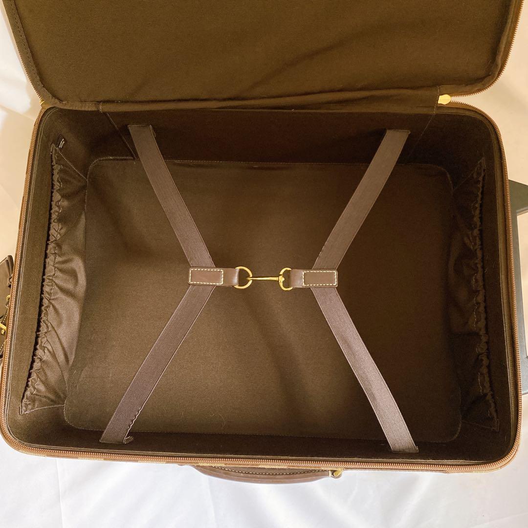 COACH　キャリーケース　スーツケース　2輪　シグネチャー　ブラウン　機内持込