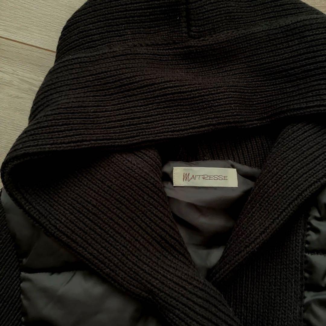 新品 MAITRESSE 異素材アウター ブラック