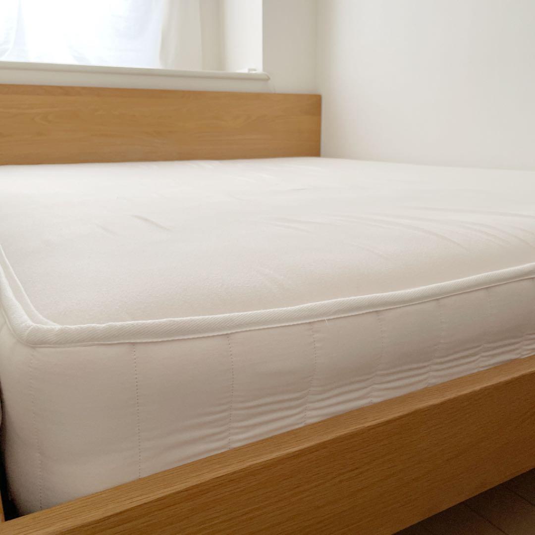 無印　無垢材ベッドフレーム