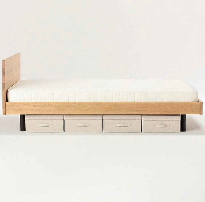 無印　無垢材ベッドフレーム