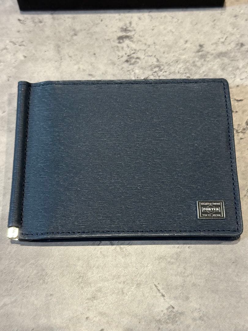 Ky5TOKYO PORTER MADE 二つ折り財布 ネイビー