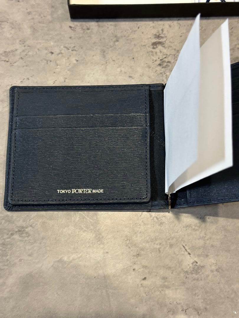 Ky5TOKYO PORTER MADE 二つ折り財布 ネイビー