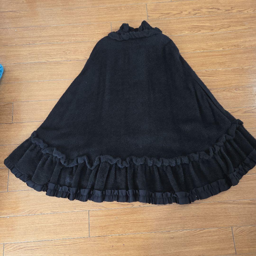【4298】✨️美品✨️アルパカ黒ケープSIZUKA KOMURO