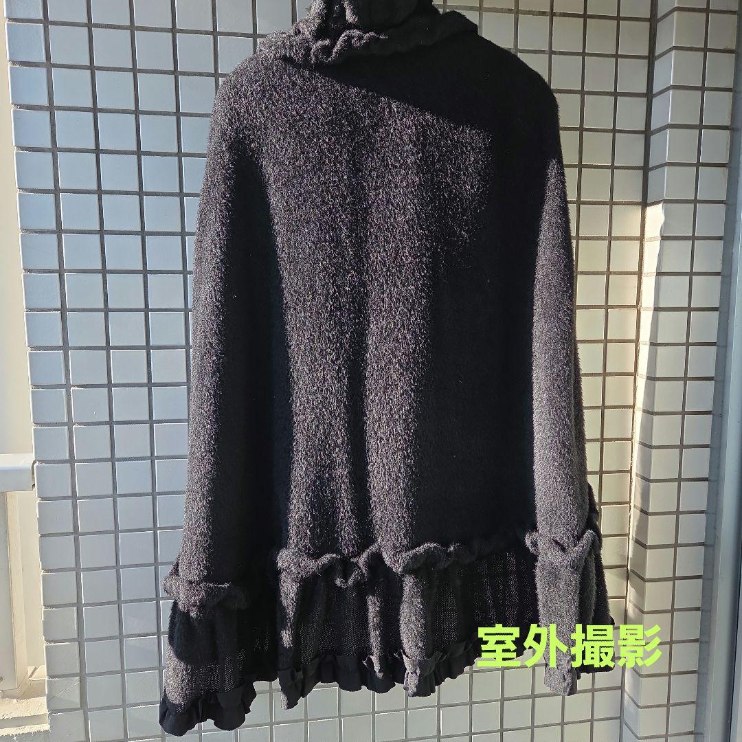 【4298】✨️美品✨️アルパカ黒ケープSIZUKA KOMURO
