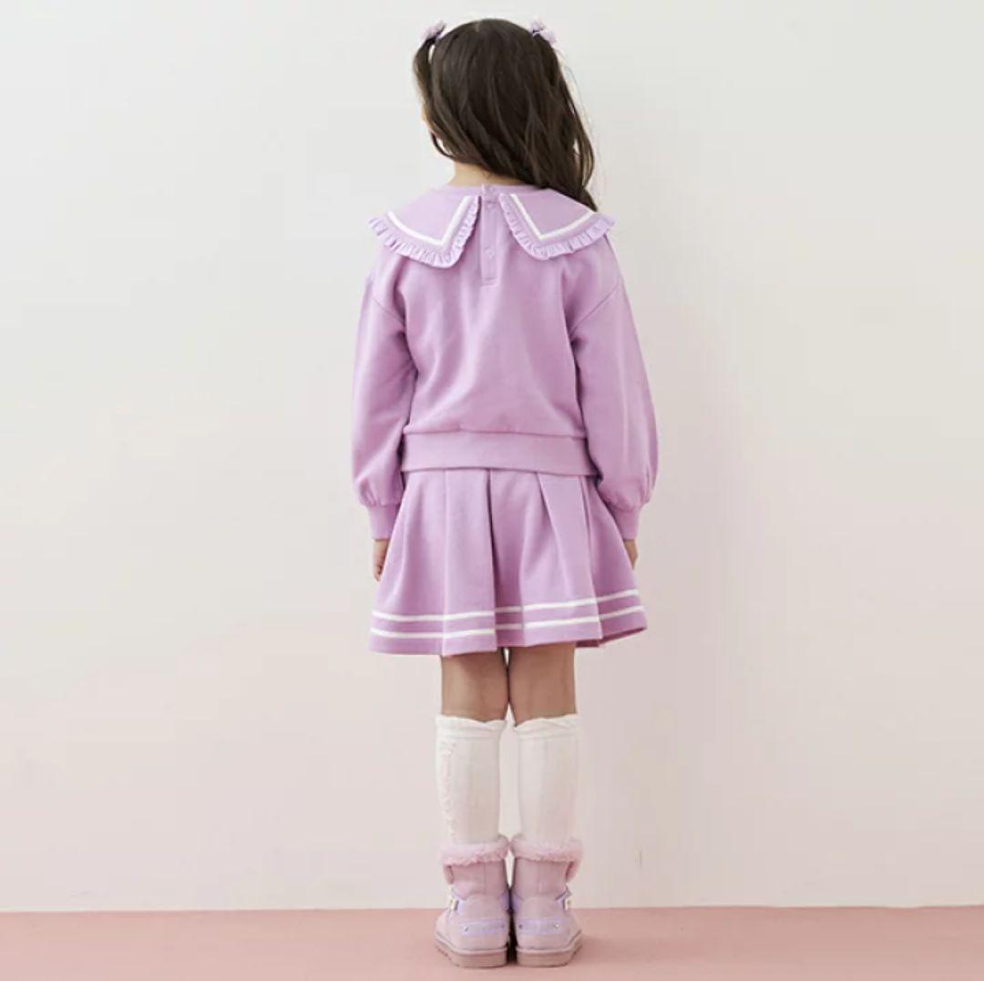 《新品タグ付き》メゾピアノ　ビッグカラークマトレーナー　セットアップ　140