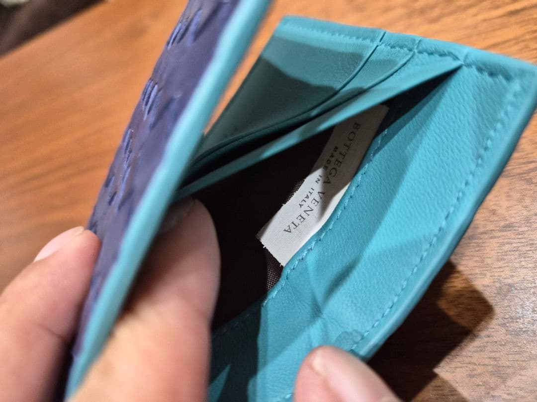 【未使用品】ボッテガヴェネタ ネイビー マネークリップ 財布