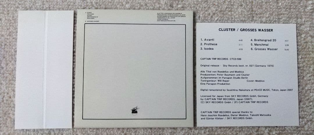 洋楽 Cluster Grosses Wasser CD