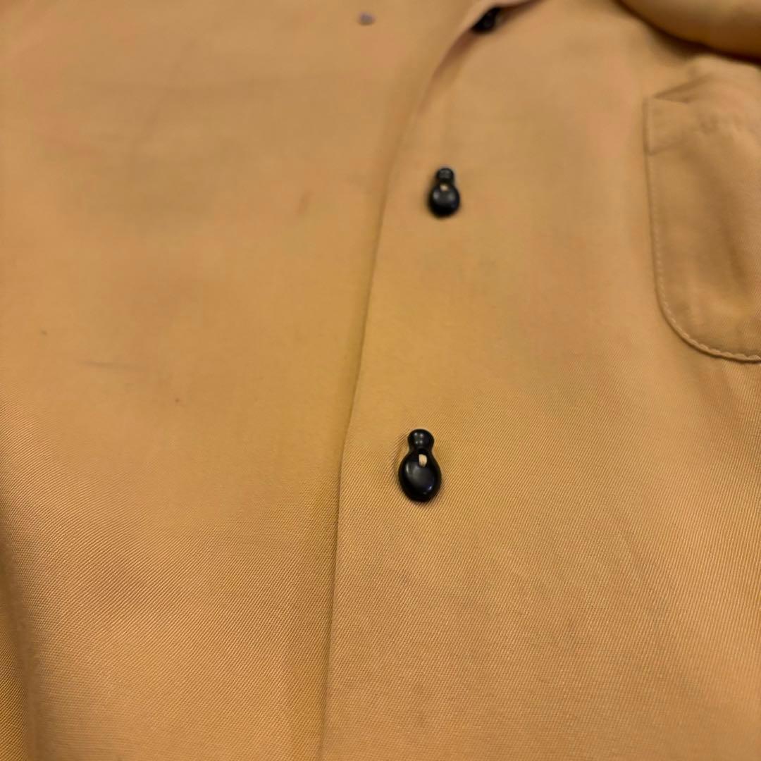 【vintage】60s ボーリング レーヨン シャツ Hilton フロッキー