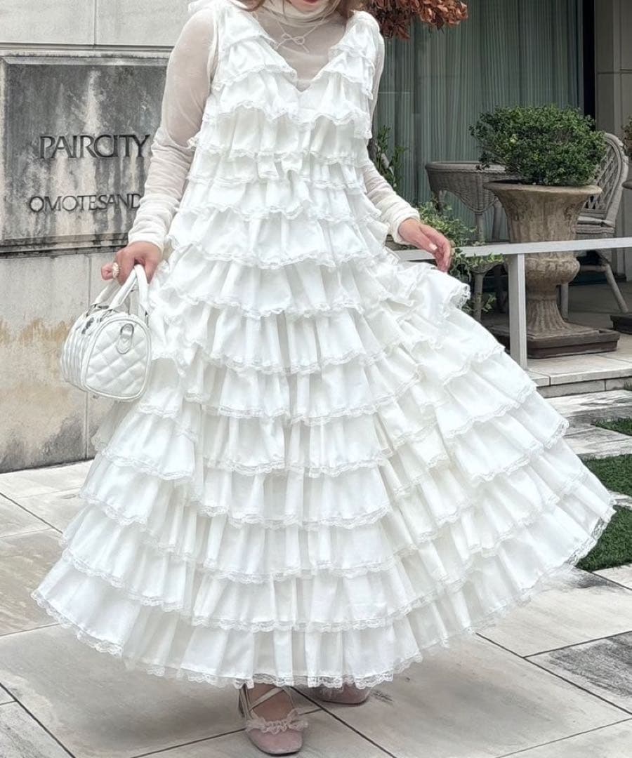 treat ürself angel wings long dress