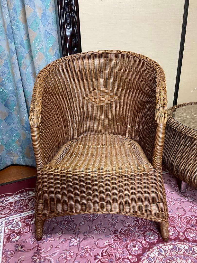 籐家具3点セット　※滋賀県引取り限定です。