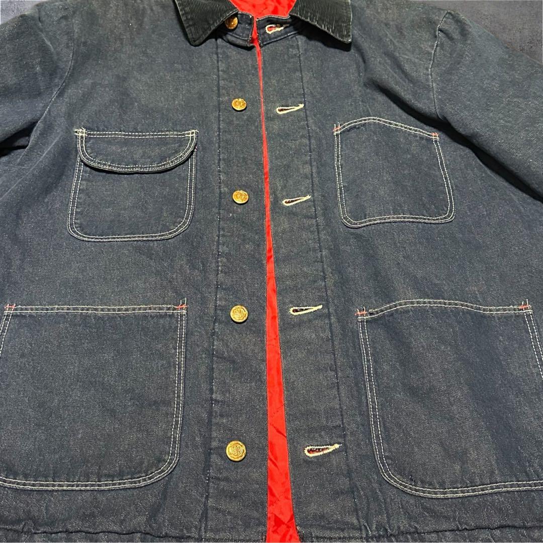 70s 80s USA製 ラングラー 濃紺 デニム カバーオール bigben