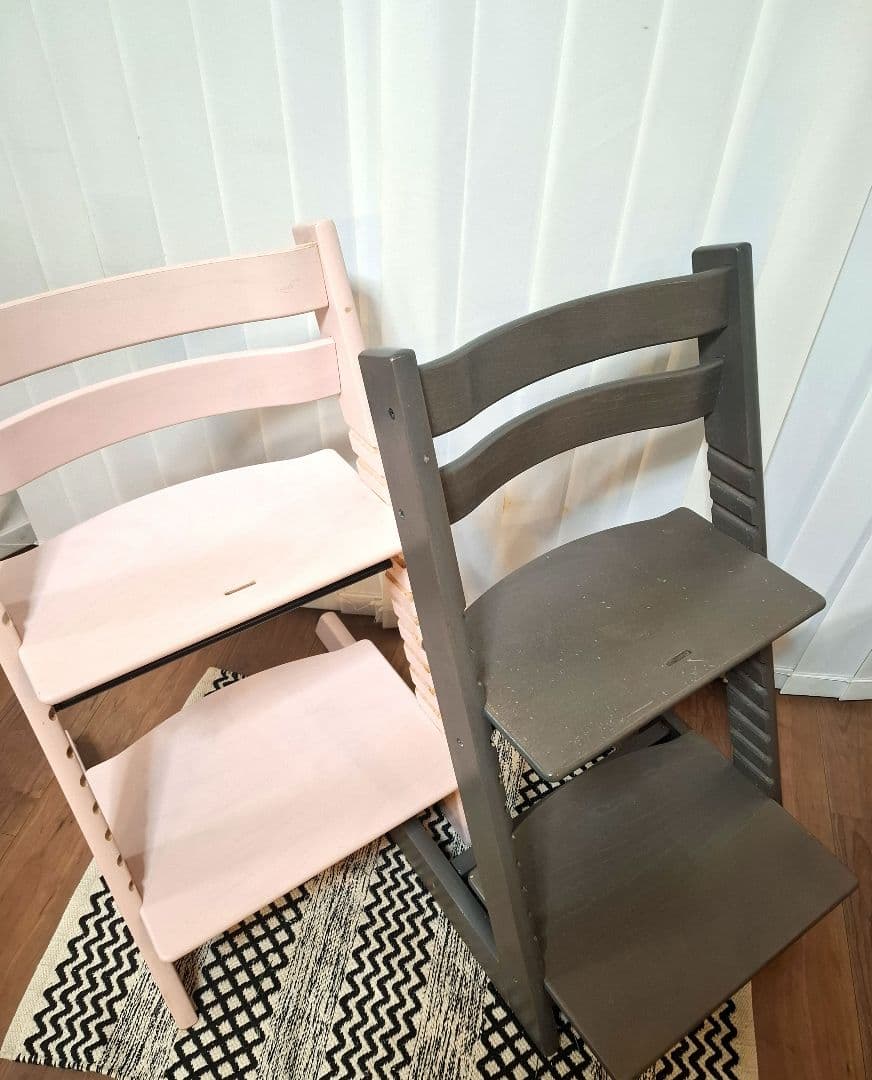 ☆STOKKE☆2台SET ピンク&グレー シリアル5~ 分解済み ※別購入可能