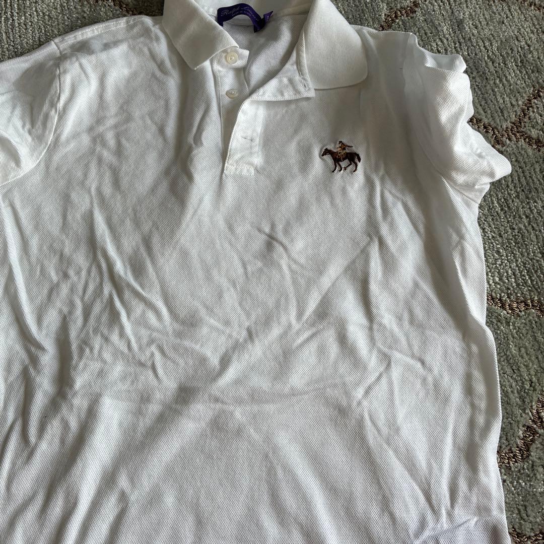 「美品」Ralph Lauren Purple Label 白ポロシャツ M