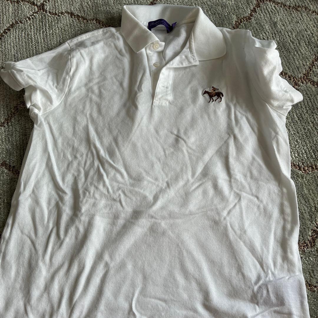 「美品」Ralph Lauren Purple Label 白ポロシャツ M
