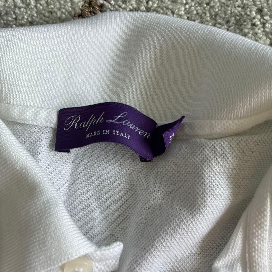 「美品」Ralph Lauren Purple Label 白ポロシャツ M