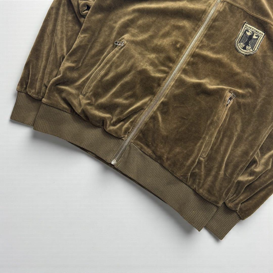 90s　BUNDESWEAR　ベロア　トラックジャケット　ミリタリー　L