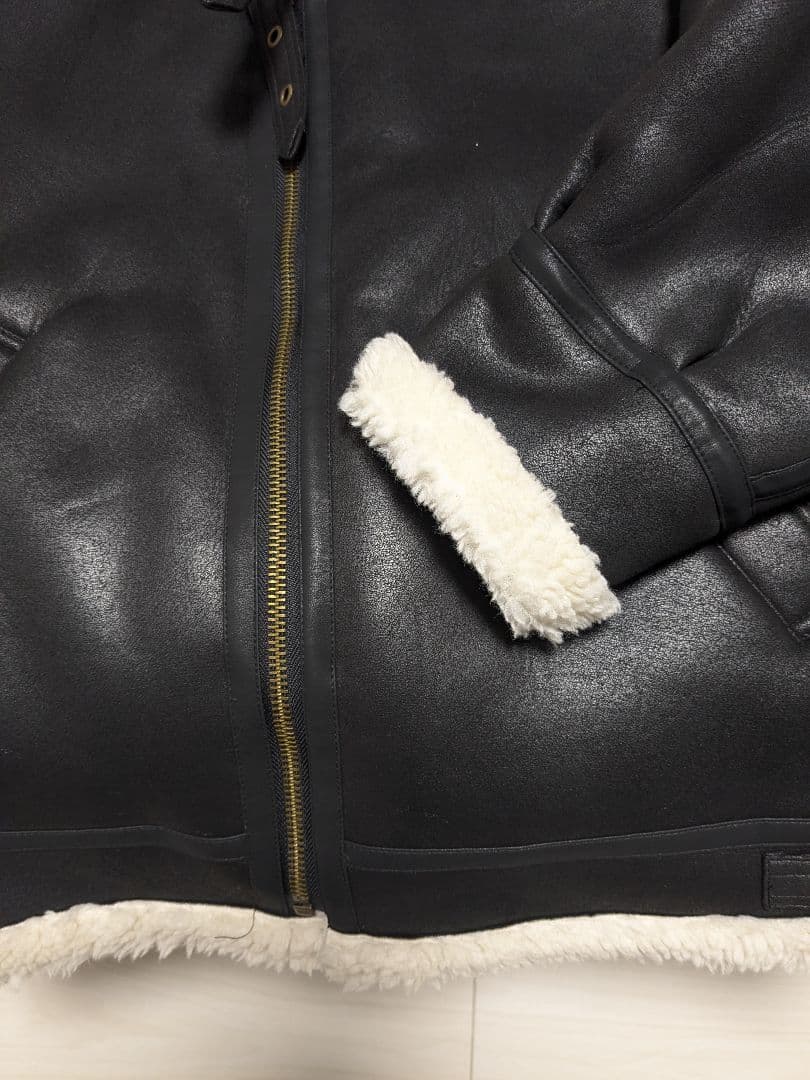 B-3 フェイクムートン ボア ジャケット　フライトジャケット