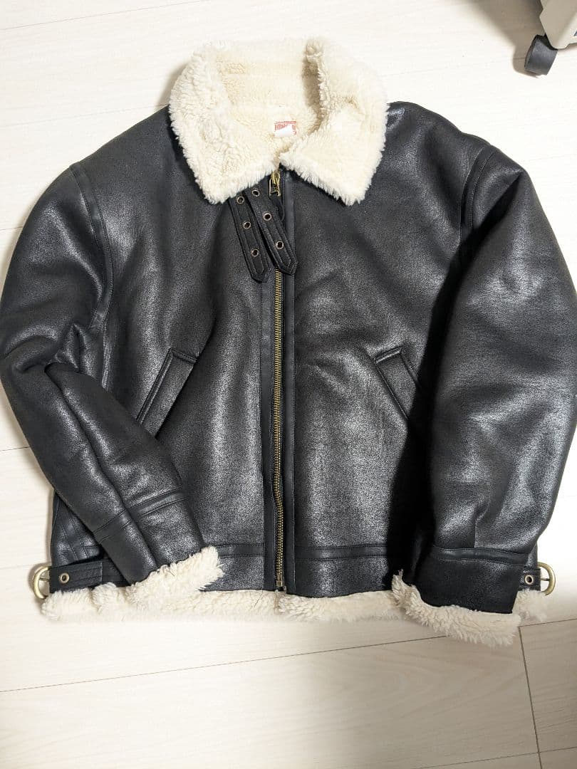 B-3 フェイクムートン ボア ジャケット　フライトジャケット