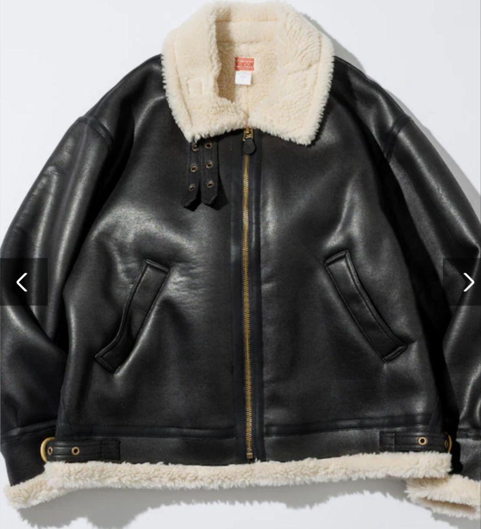 B-3 フェイクムートン ボア ジャケット　フライトジャケット