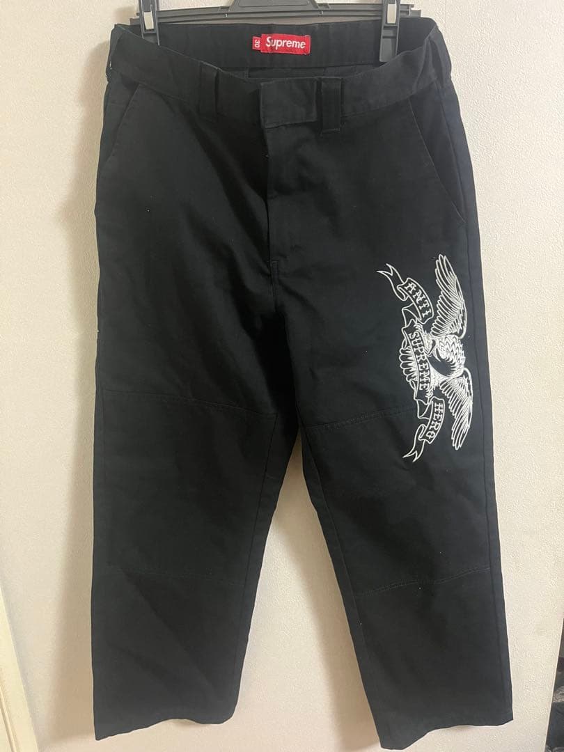 パンツ Supreme ANTIHERO WORK PANT BLACK