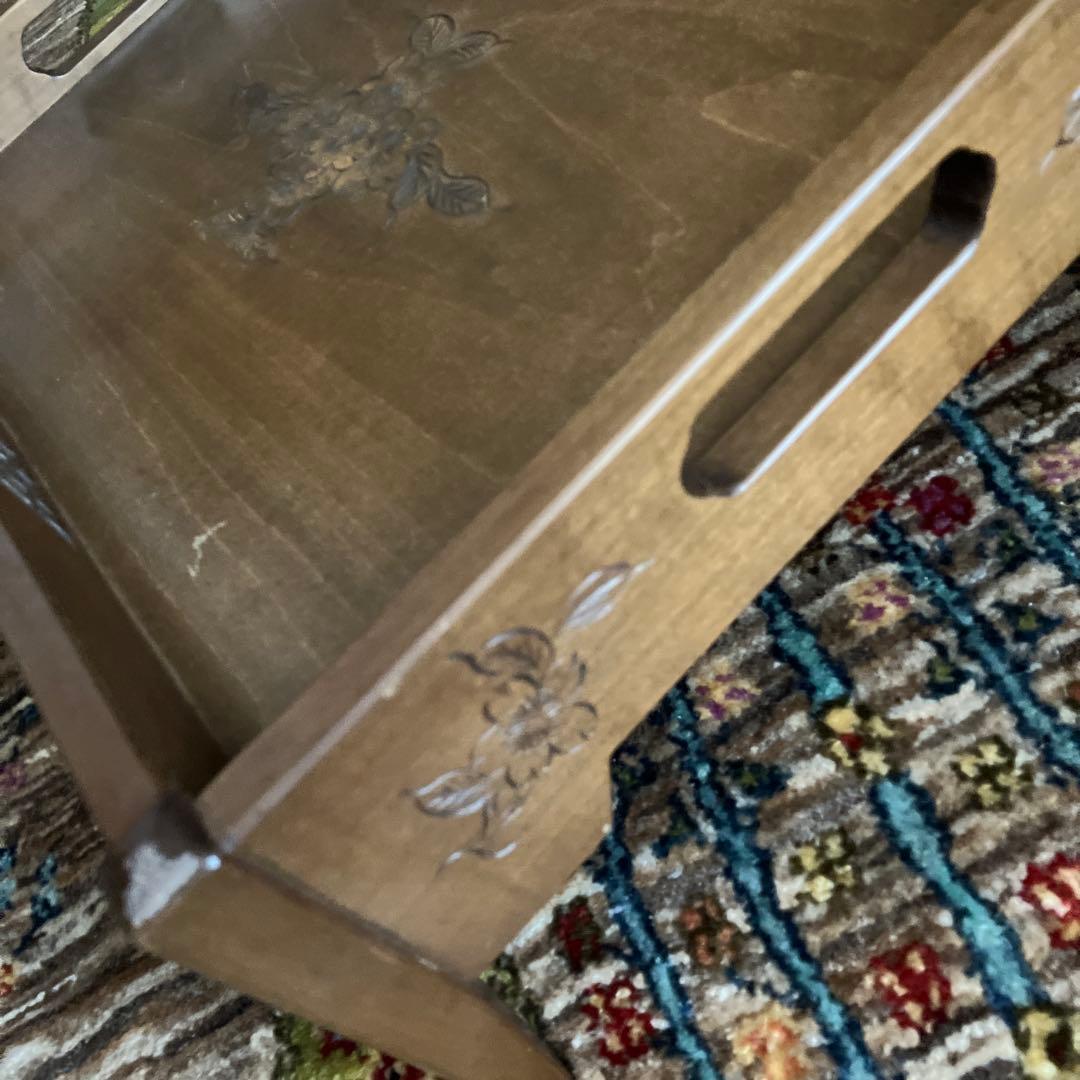 軽井沢彫り　軽井沢彫　シバザキ　文箱　小箱　桜彫刻