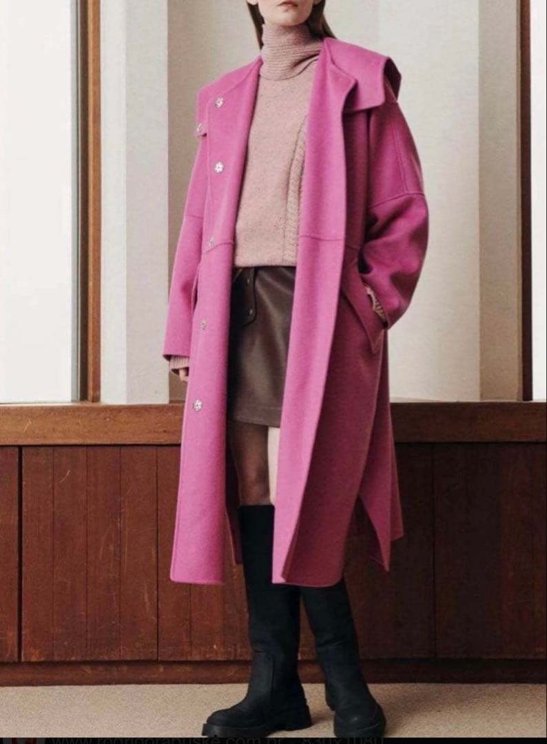 ルシェルブルー　ロング　コート　美品